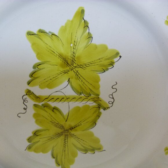 PV ITALY / Italica Ars Hand Painted Floral Set of 4 Salad Plates & 4 Mugs NOS - Picture 4 of 12